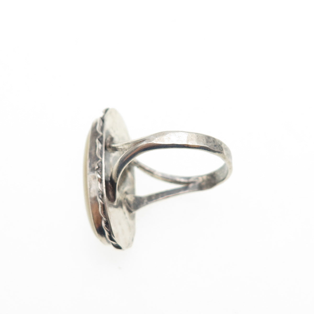 Old Pawn 925 Sterling Silver Vintage Southwestern MOP Tribal Ring Size 7