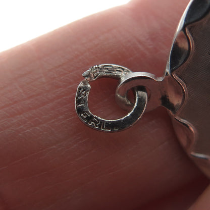 BEAU 925 Sterling Silver Vintage "#1 Mom" Round Charm Pendant