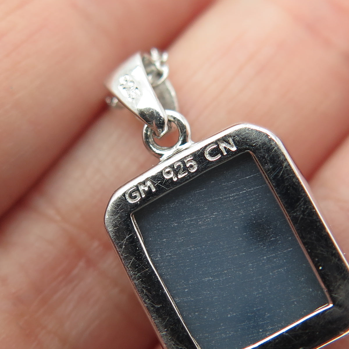 925 Sterling Silver Real Multi-Color Druzy Cable Chain Necklace 18"