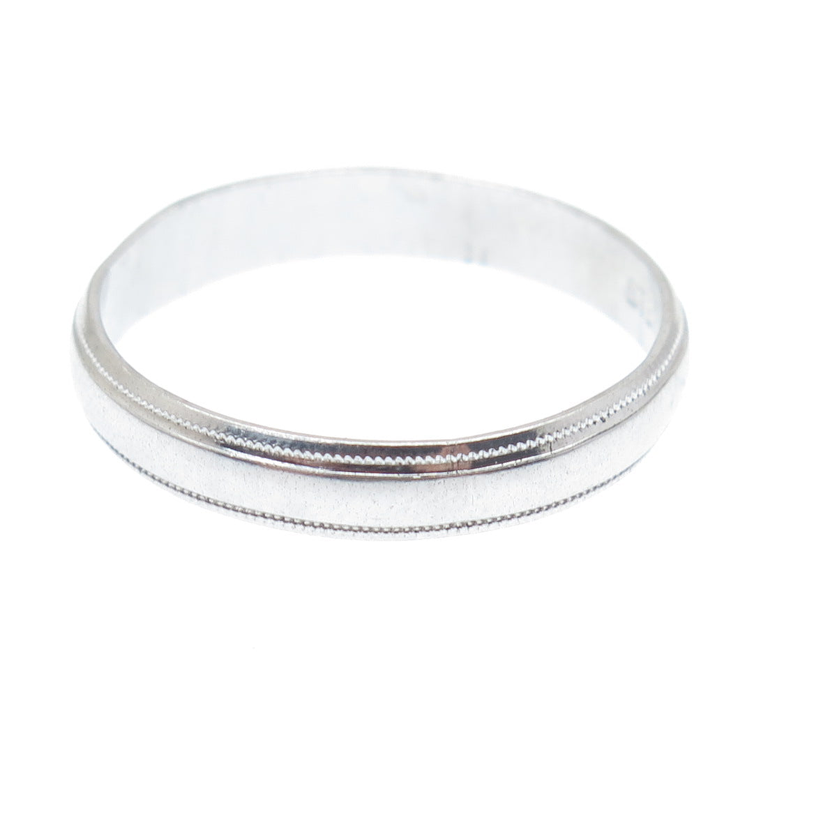 J.D. SCHLANG CO. 925 Sterling Silver Vintage Wedding Band Ring Size 11.25