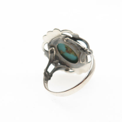 ESPO Joseph Esposito 925 Sterling Silver Vintage Real Turquoise Ring Size 6.25