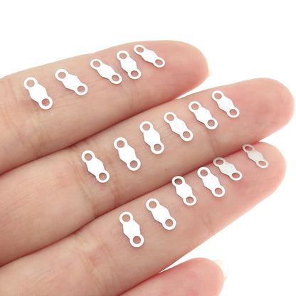 925 Sterling Silver Old Stock Vintage SET of 550 Chain Clasp Tags