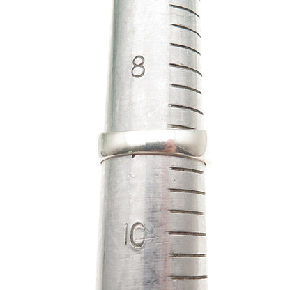 925 Sterling Silver Real Round-Cut Diamond Heart Ring Size 9