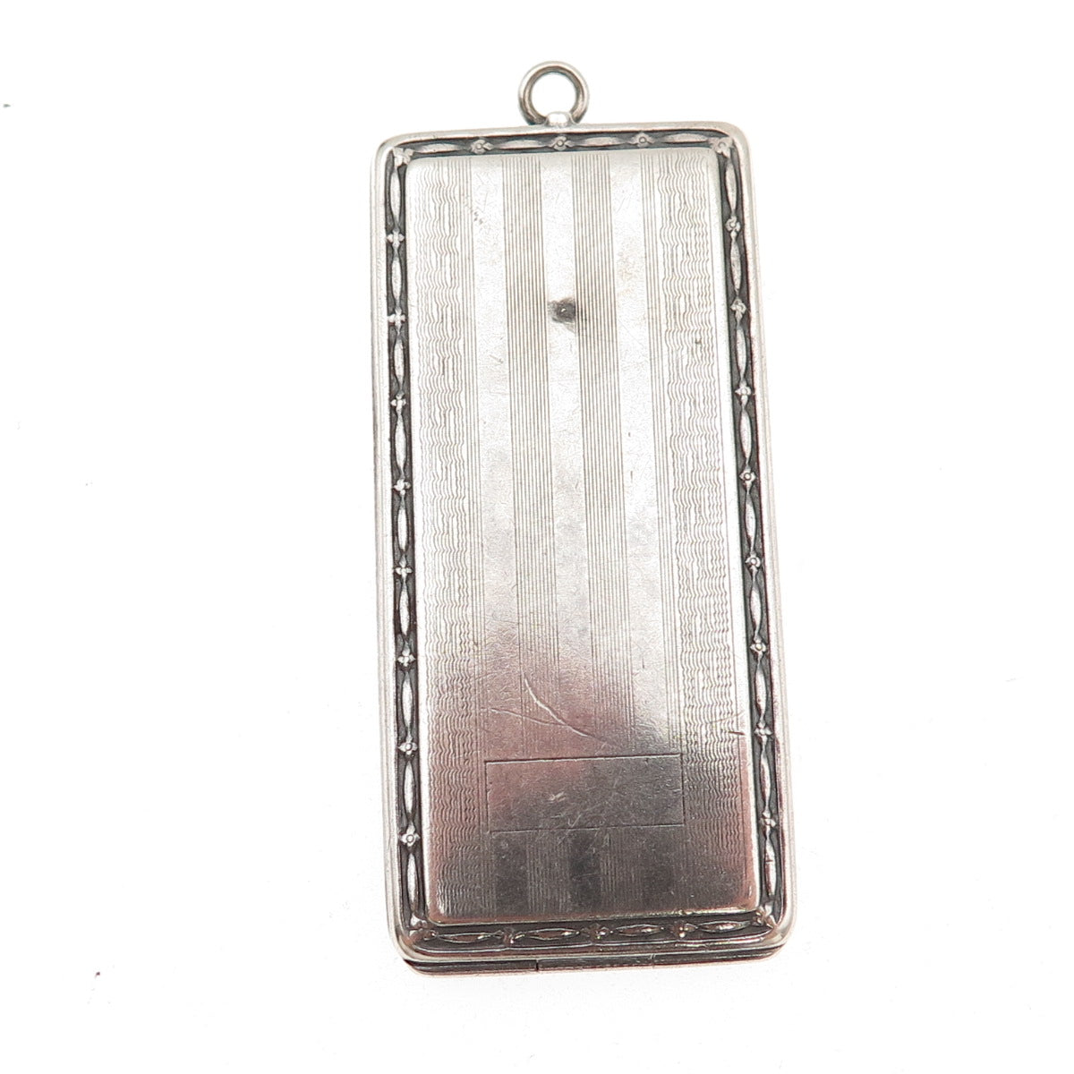 Carter Qvarnstrom & Remington 925 Sterling Antique Chatelaine Stamp Case Pendant