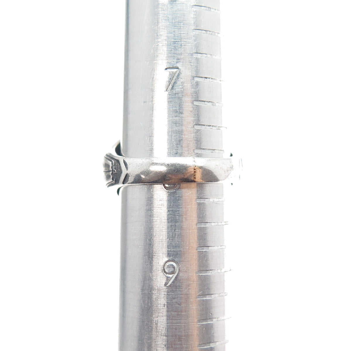 925 Sterling Vintage 1983 Lab-Created Ruby Veterans Middle School Ring Size 8