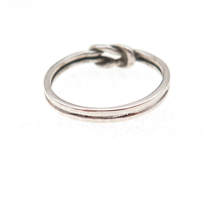 James Avery 925 Sterling Silver Vintage Love Knot Oxidized Ring Size 6