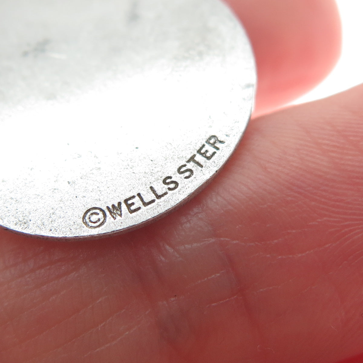 WELLS 925 Sterling Silver Vintage Enamel Masonic Youth Group Charm Pendant