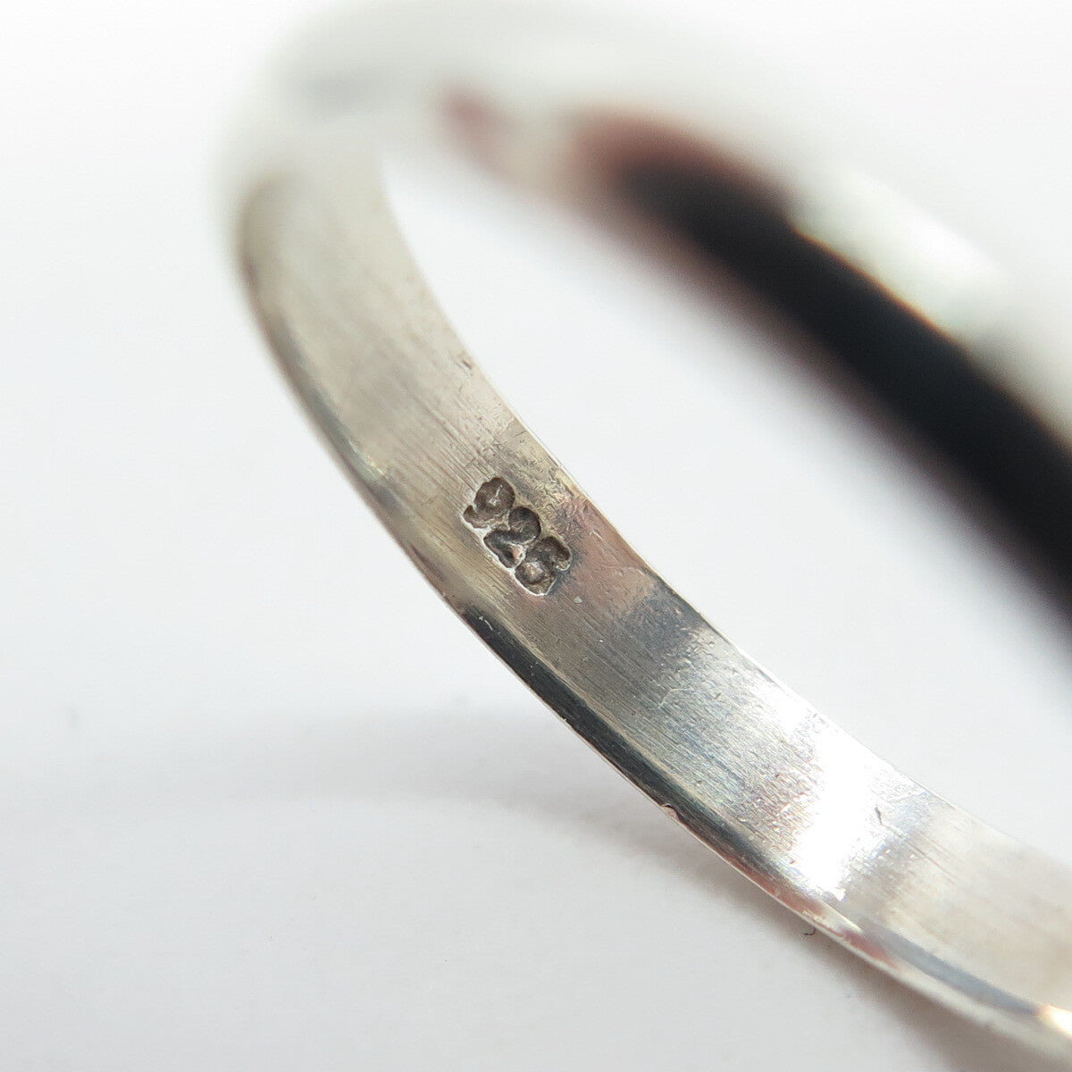 925 Sterling Silver Vintage Real Smoky Quartz Cross Ring Size 7