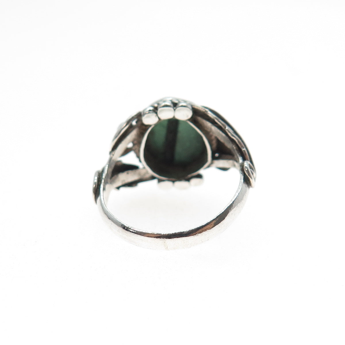 Old Pawn Sterling Silver Vintage Southwestern Royston Turquoise Ring Size 6.25