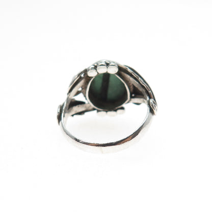 Old Pawn Sterling Silver Vintage Southwestern Royston Turquoise Ring Size 6.25