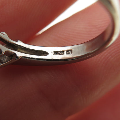 925 Sterling Vintage Blue Topaz Amethyst Peridot Red Garnet Citrine Ring Size 6