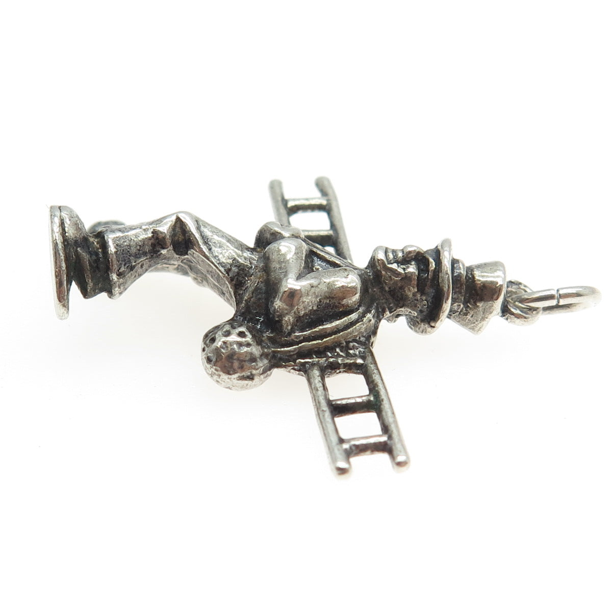 800 Silver Antique Art Deco Chimney Sweep Charm Pendant