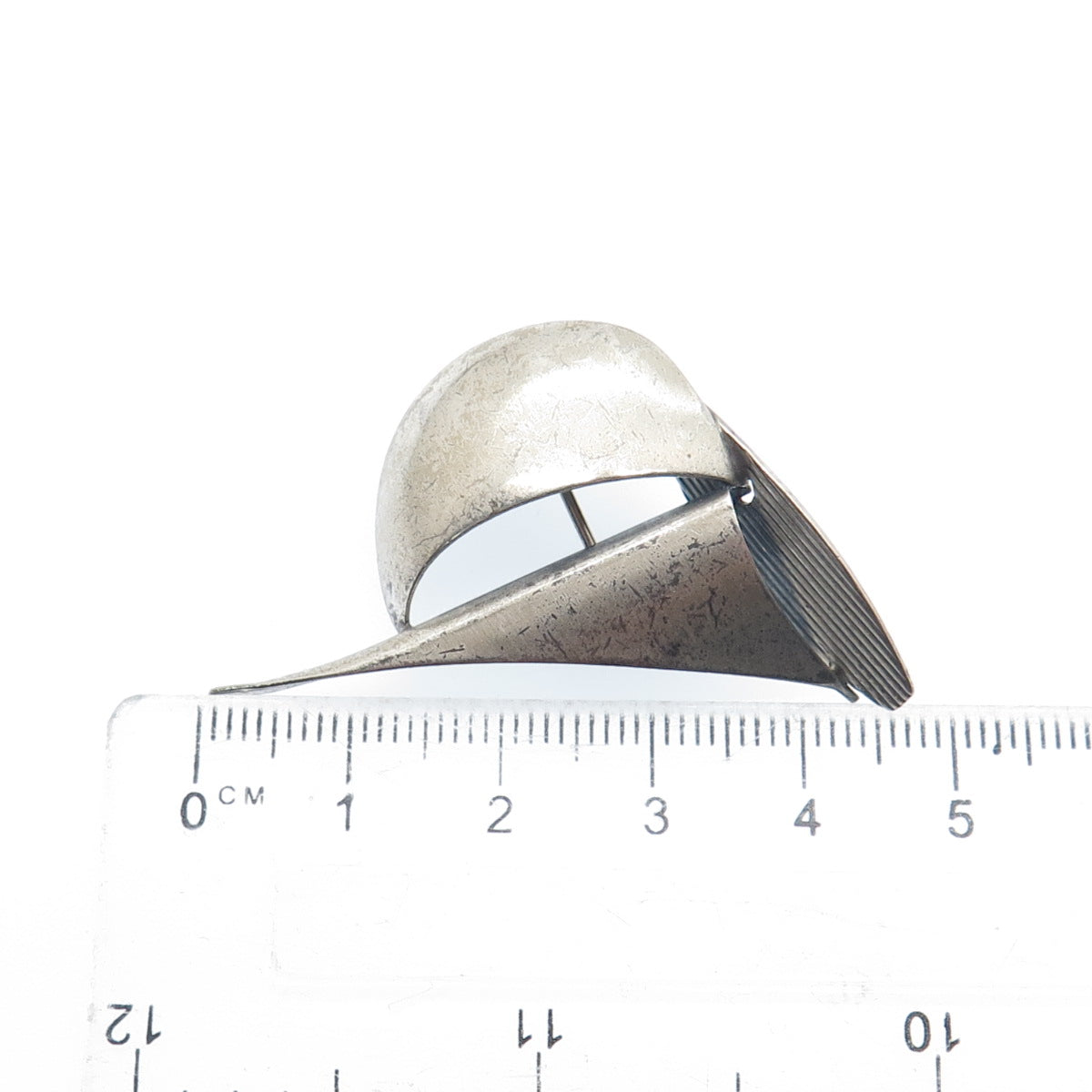BEAU 925 Sterling Silver Antique Art Deco Sailboat Pin Brooch