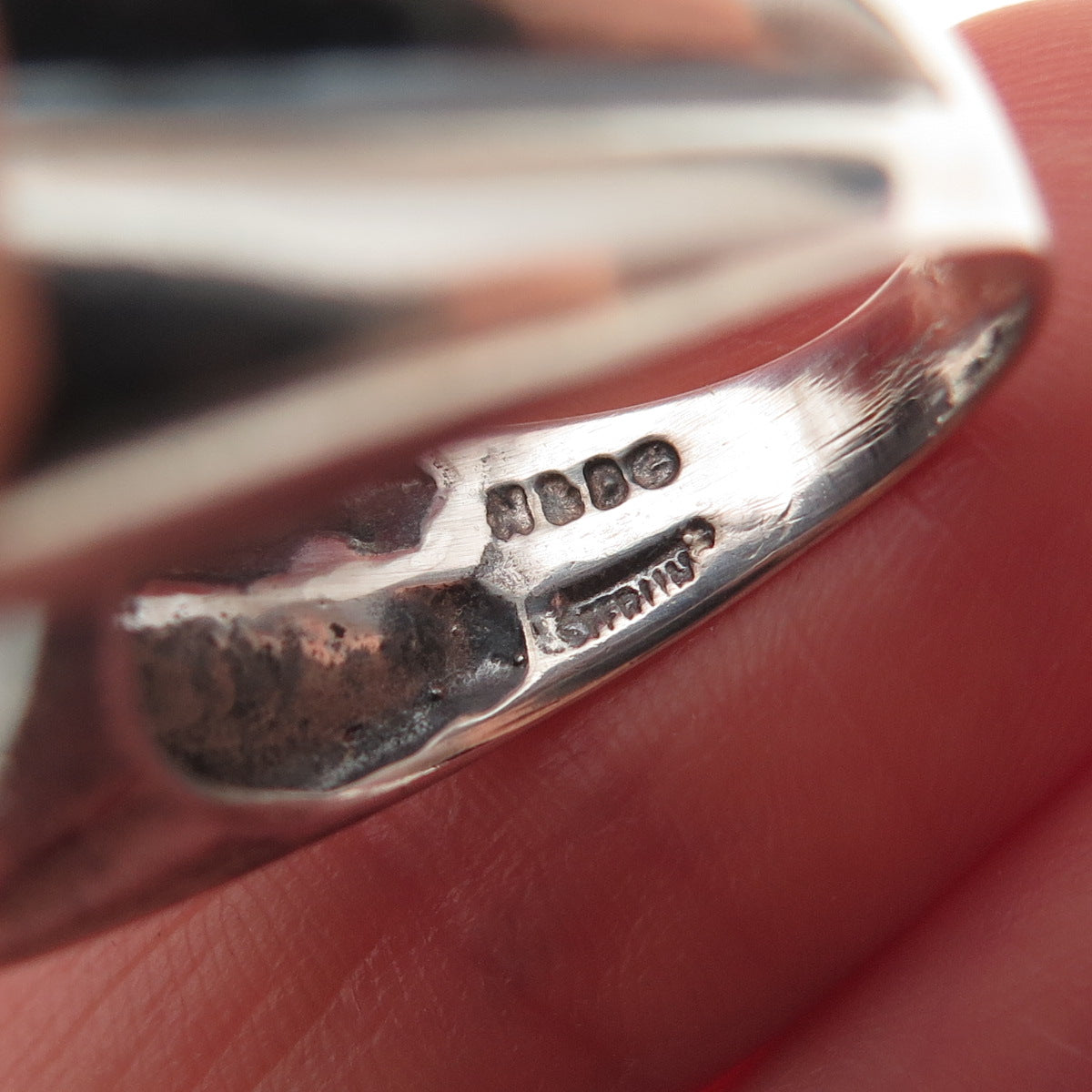 N&D Onderdonk 925 Sterling Silver Vintage Modernist X-Shape Ring Size 6.75