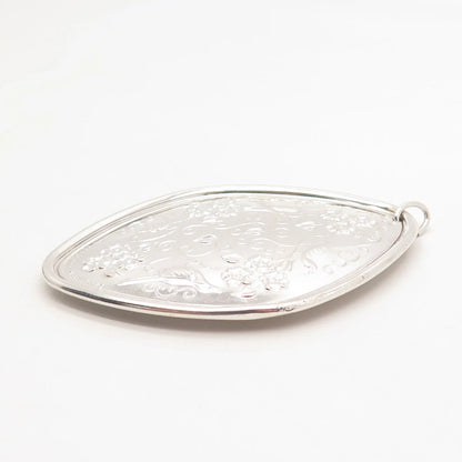 925 Sterling Silver Vintage Towle 1974 Floral Ornament Pendant