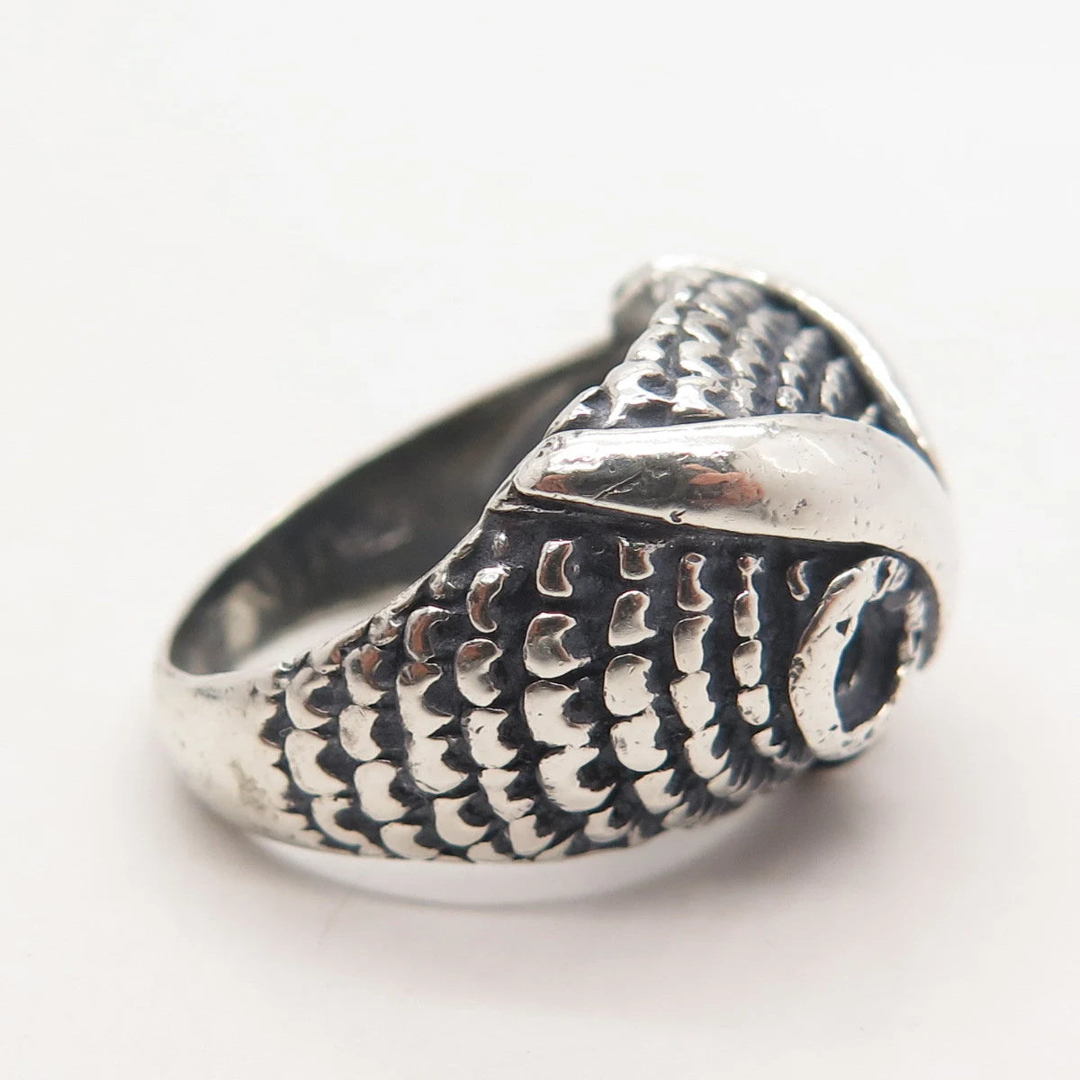 925 Sterling Silver Vintage Wise Owl Ring Size 7.5