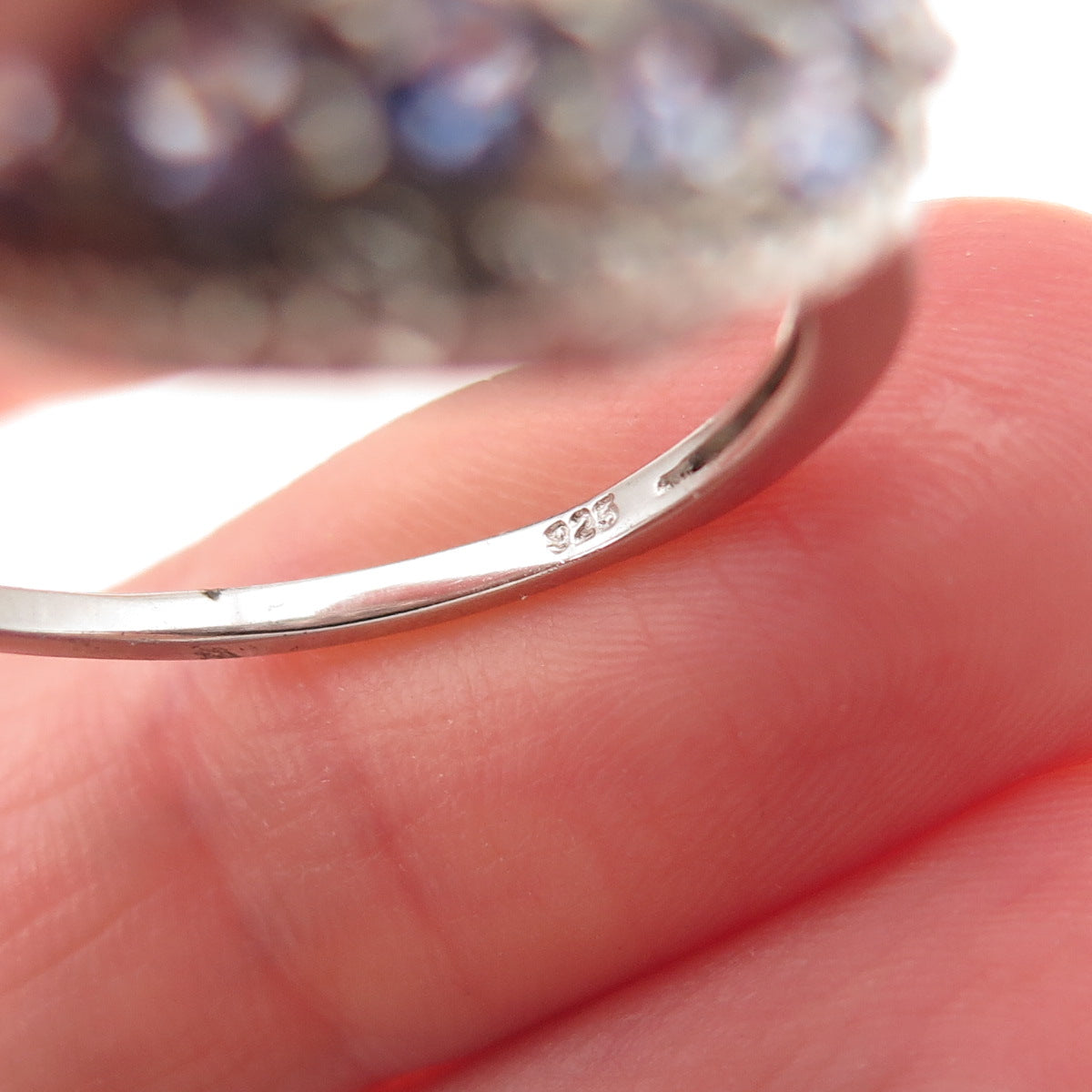 Chuck Clemency 925 Sterling Silver Real Diamond & Tanzanite Ring Size 10.25