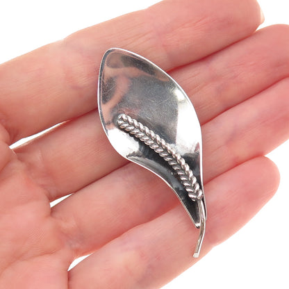 Carl Ove Frydensberg 925 Sterling Silver Vintage Denmark Calla Lily Pin Brooch