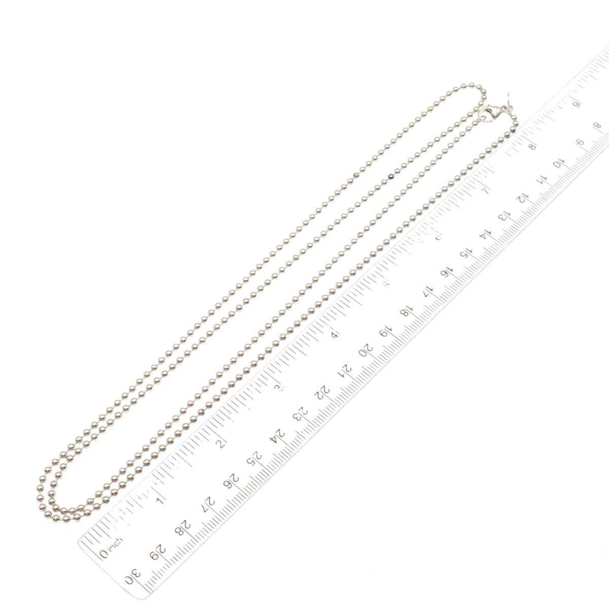 Tiffany & Co. 925 Sterling Silver Vintage Ball Beaded Chain Necklace 32"