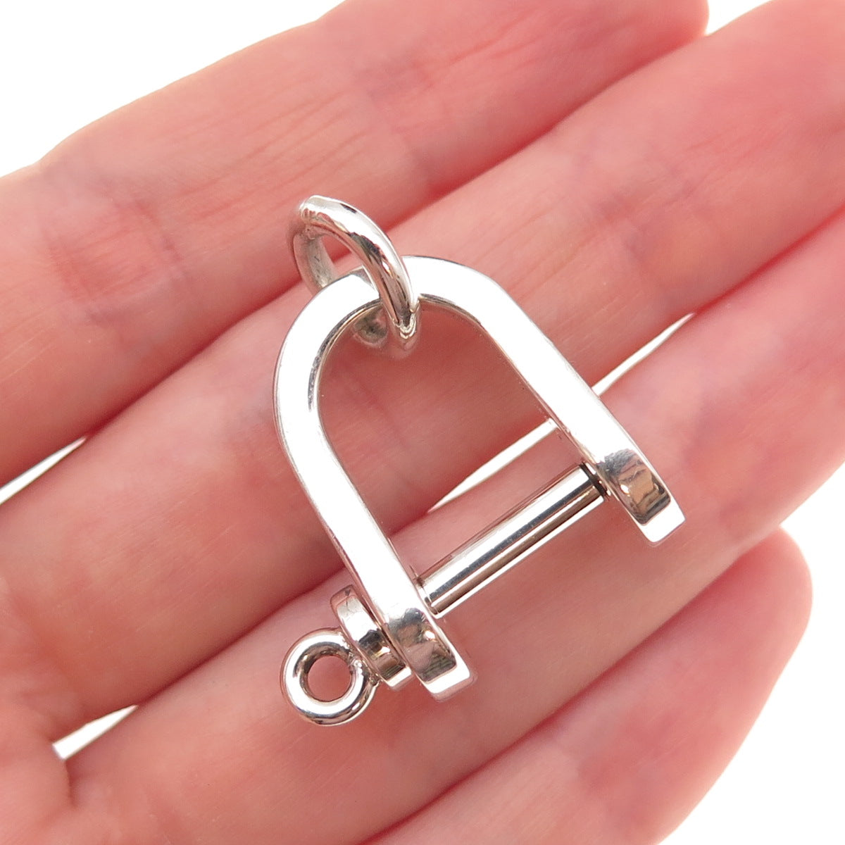 Tiffany & Co. 925 Sterling Silver Vintage Horseshoe Key Chain Ring