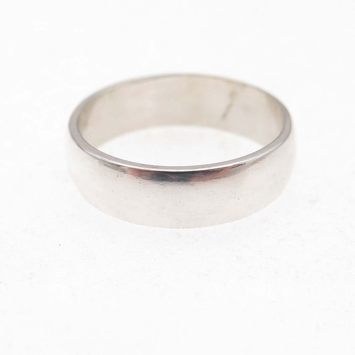 925 Sterling Silver Vintage Classic Wedding Band Ring Size 7.25