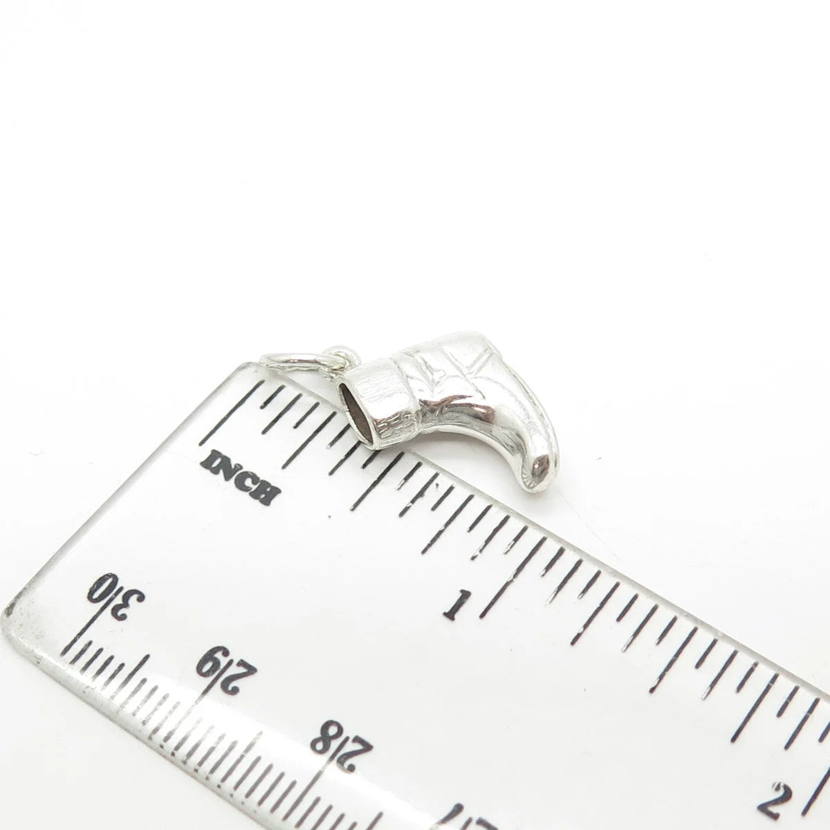 925 Sterling Silver Vintage Boot Charm Pendant