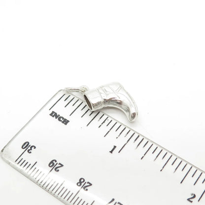 925 Sterling Silver Vintage Boot Charm Pendant