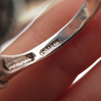 BARSE 925 Sterling Silver Vintage Swirl Oxidized Ring Size 8