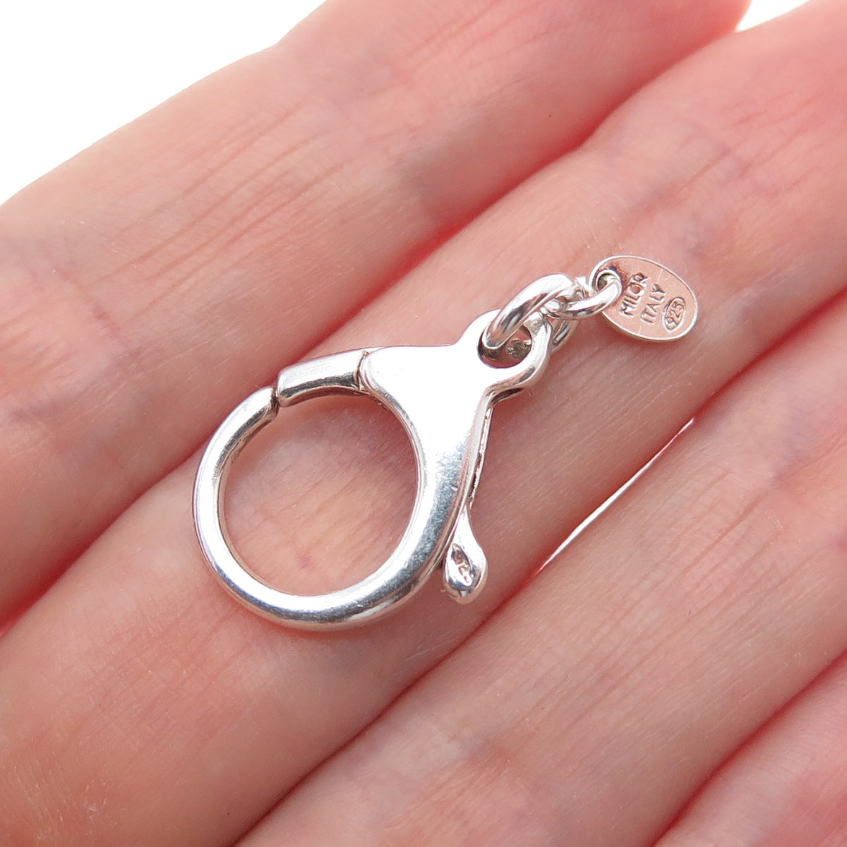 MILOR 925 Sterling Silver Vintage Italy Bracelet / Necklace Lobster Lock Clasp