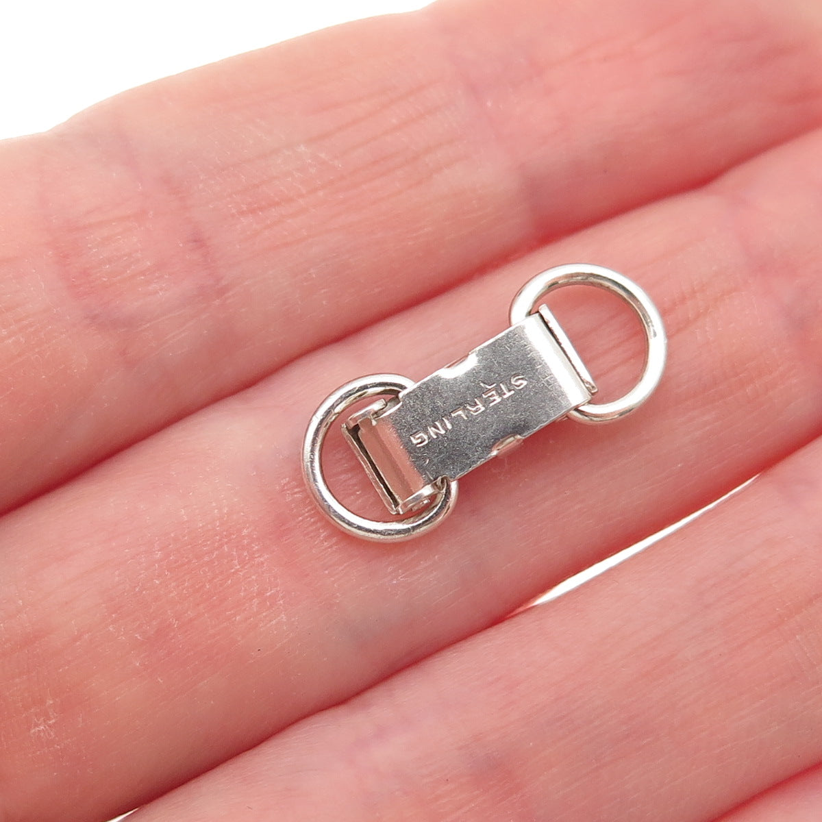 925 Sterling Silver Vintage Bracelet / Necklace Lock Clasp