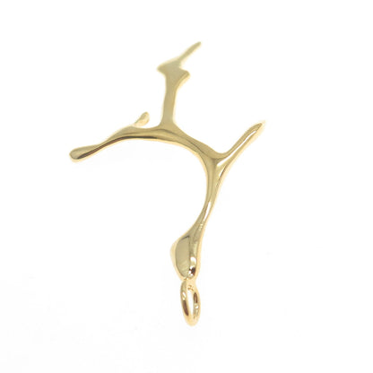 925 Sterling Silver Gold Plated Tree Branch Charm Pendant