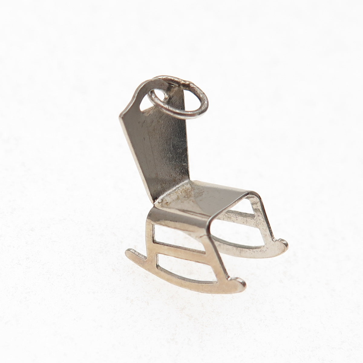 Paye & Baker 925 Sterling Silver Antique Art Deco Rocking Chair 3D Charm Pendant