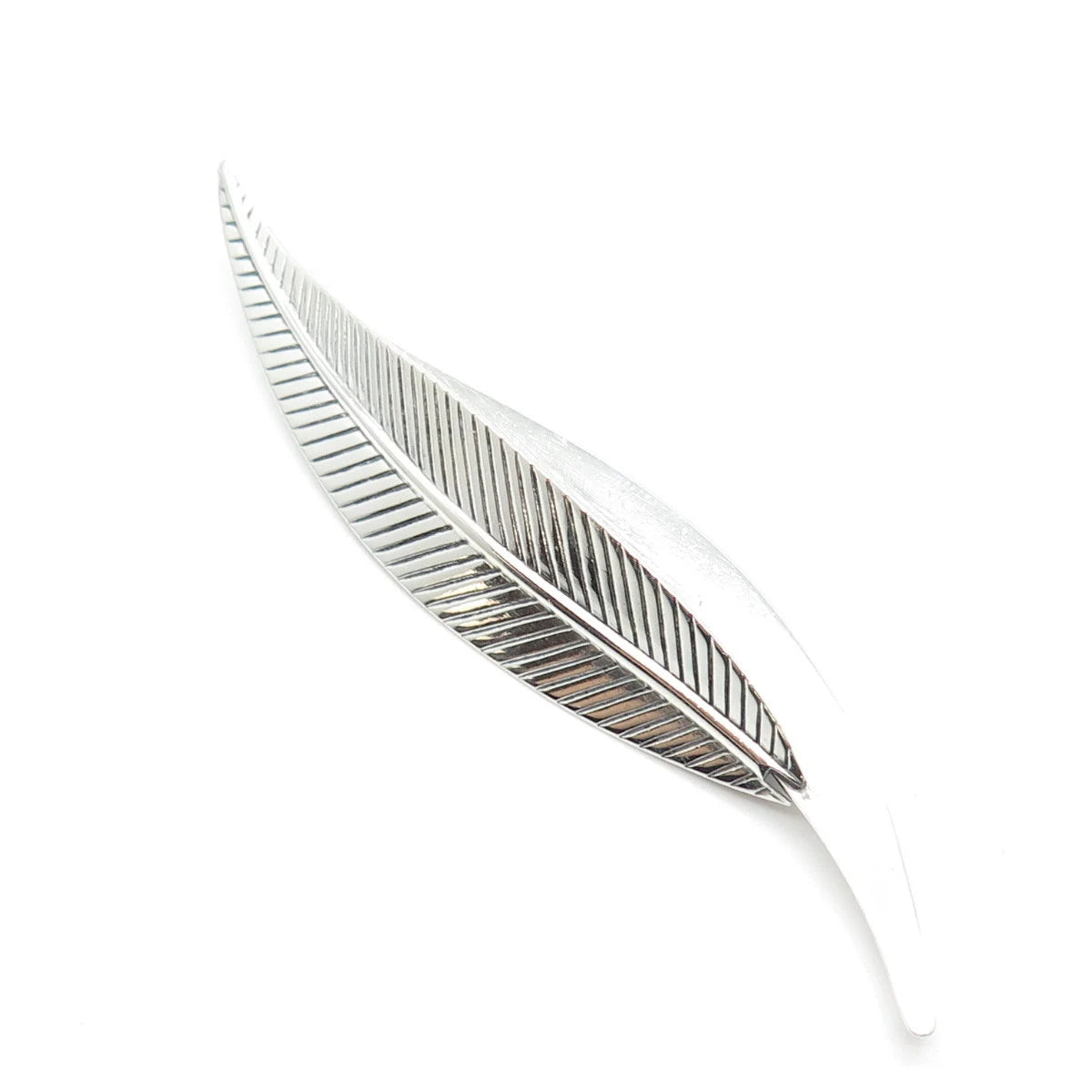 925 Sterling Silver Vintage Beau Leaf Pin Brooch