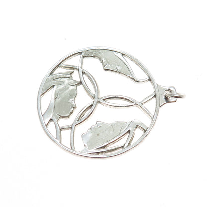 CREED 925 Sterling Silver Vintage Jesus St. Mary St. Joseph Religious Pendant