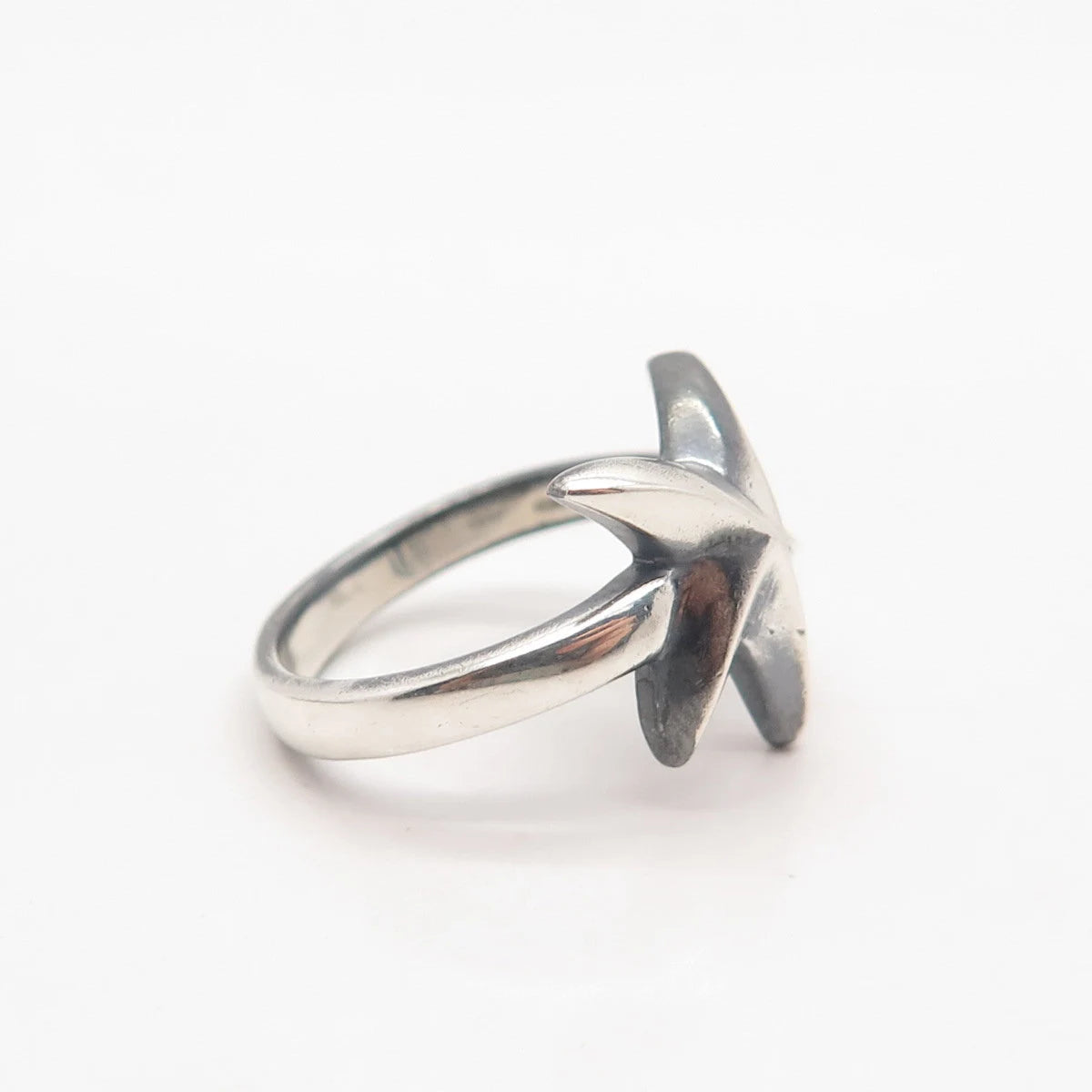 925 Sterling Silver Vintage Starfish Ring Size 6.75