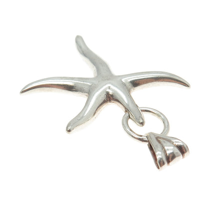 925 Sterling Silver Vintage Italy Starfish Pendant