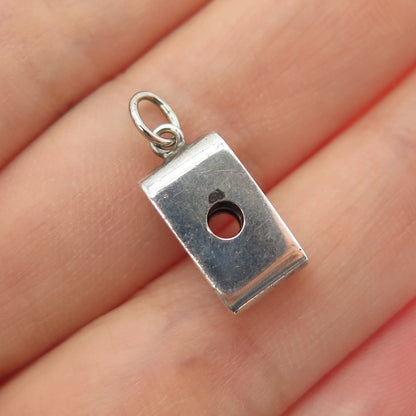 925 Sterling Silver Antique Retro Photo Camera Mini 3D Charm Pendant