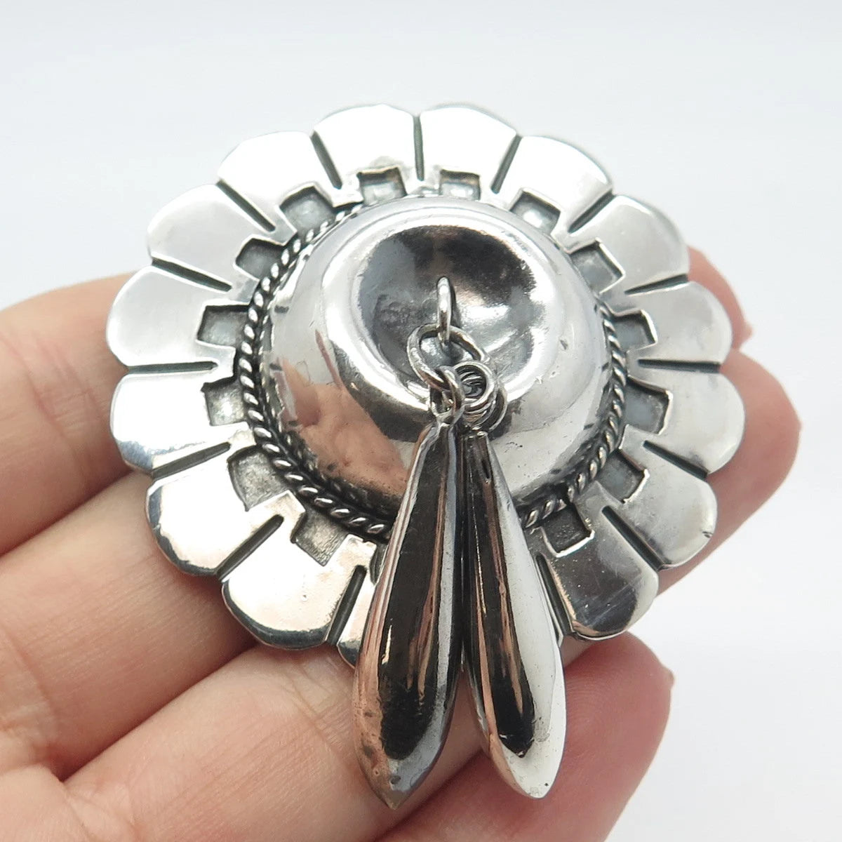 925 Sterling Silver Vintage Mexico Hat Pin Brooch