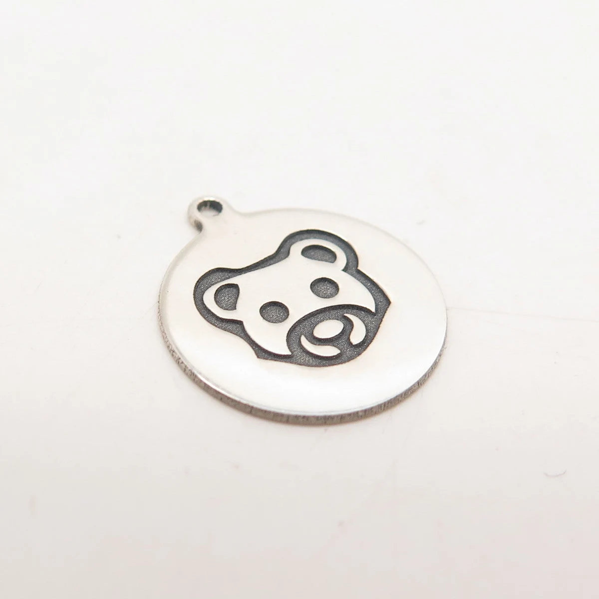925 Sterling Silver USA Two In Town Bear Charm Pendant