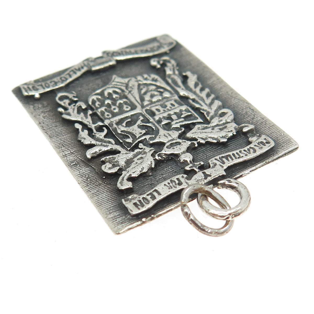 925 Sterling Silver Vintage 1973 Coat of Arms of Columbus Pendant