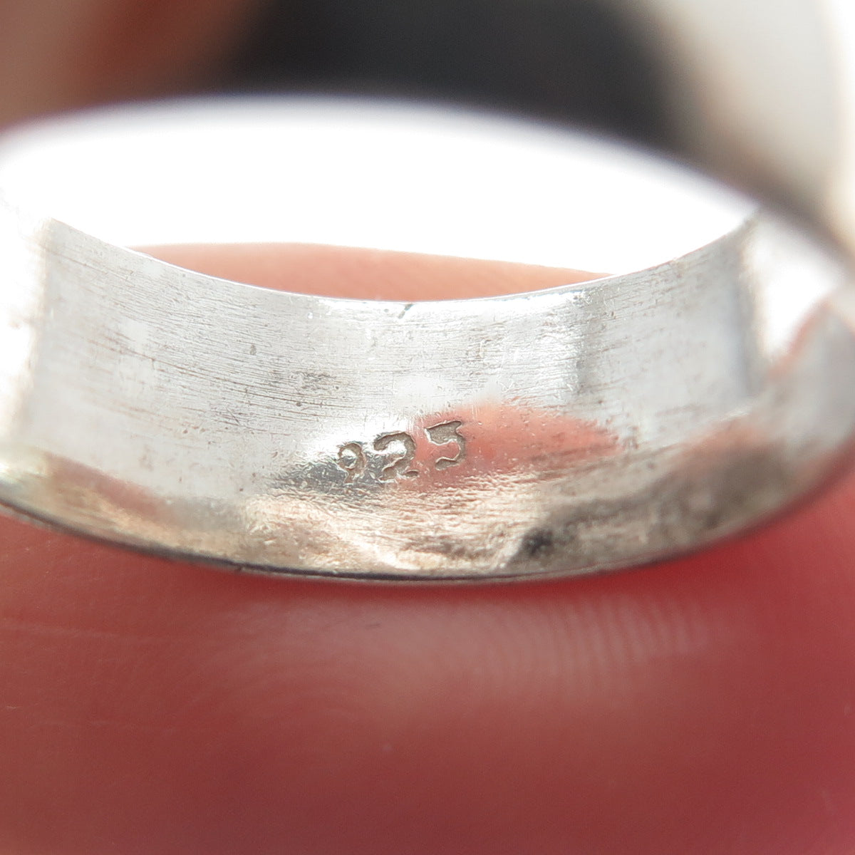 925 Sterling Silver Vintage Wedding Band Ring Size 6.75