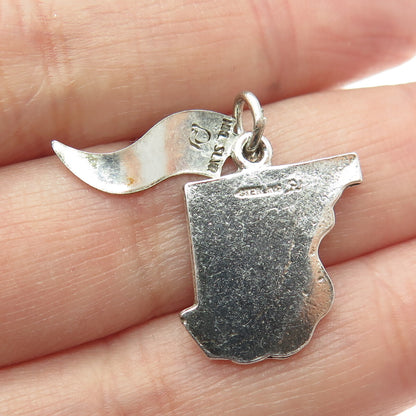 925 Sterling Silver Vintage Ocean City Maryland Charm Pendant