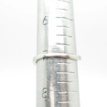 925 Sterling Silver Vintage C Z Leaf Ring Size 7