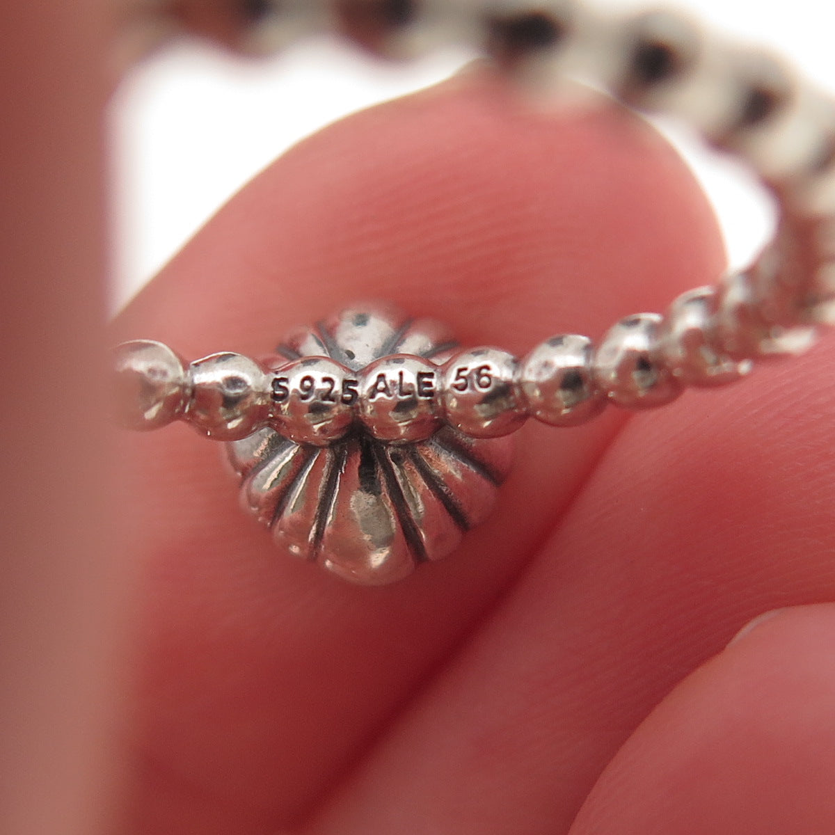 Pandora Sterling Silver Real Amethyst February Birthday Blooms Ring Size 7.75