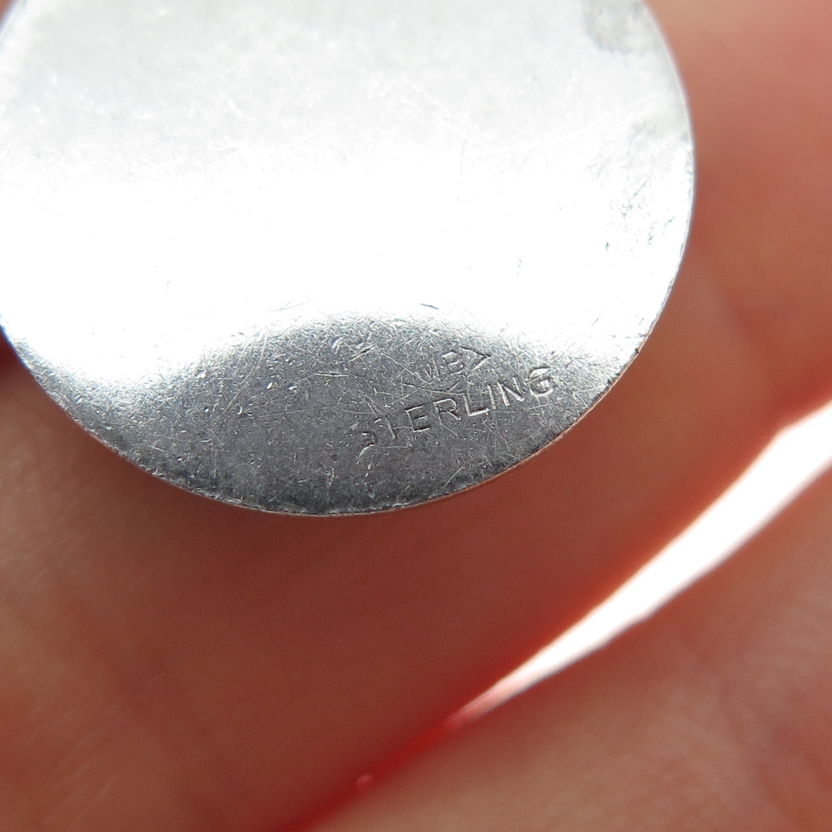 925 Sterling Silver Vintage Confirmation Religious Mini Charm Pendant