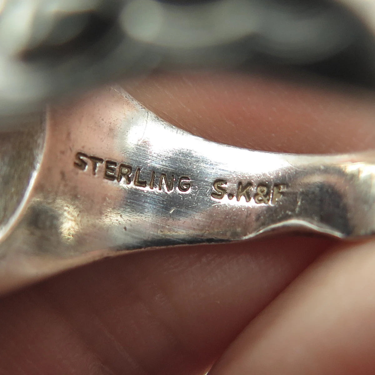 925 Sterling Silver Vintage S.K&F 1969 Ascension Catholic School Ring Size 9.5