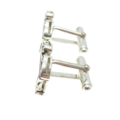 925 Sterling Silver Vintage Engravable Ornate Cufflinks