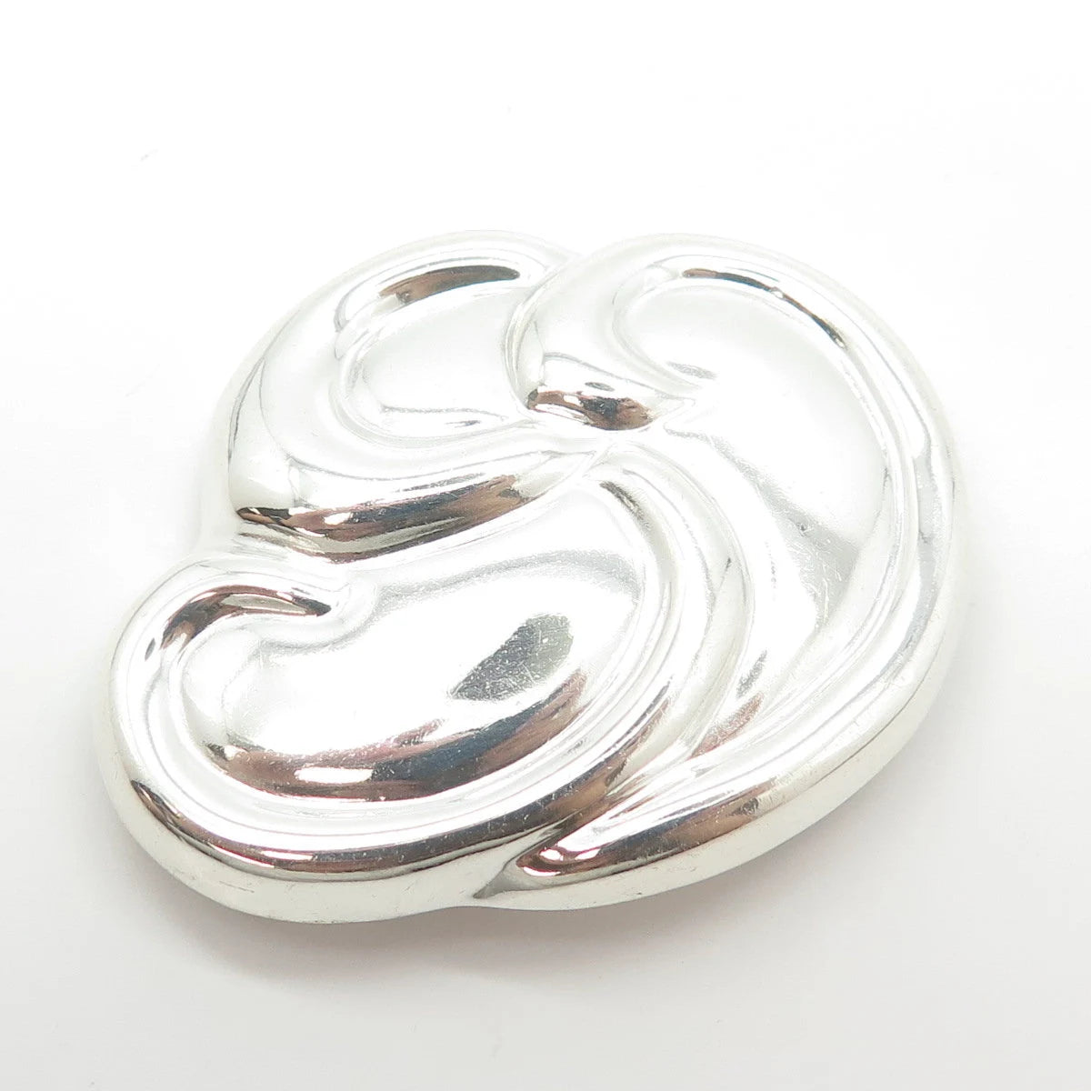 925 Sterling Silver Vintage Mexico Modernist Pin Brooch