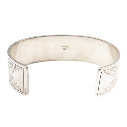 Clayton Chez Tsosie Navajo Old Pawn 925 Sterling Vintage Adjustable Bracelet 7"