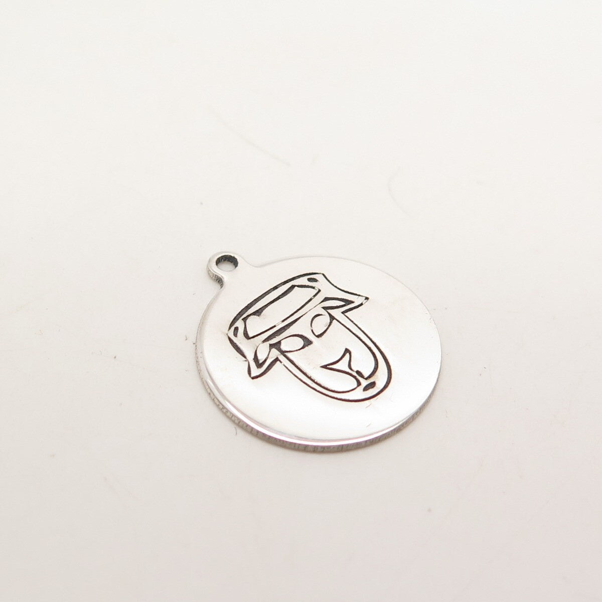 925 Sterling Silver USA Two In Town Sheep Charm Pendant